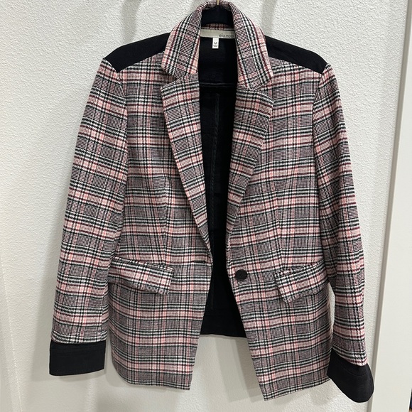Ella Moss Plaid Women's Blazer size medium - Picture 2 of 7